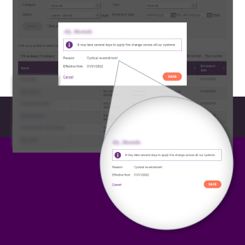 An employee’s previous pension plan will be reinstated