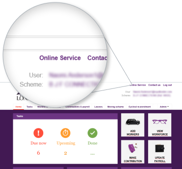 A screen giving employers the option to review and save changes to employee records